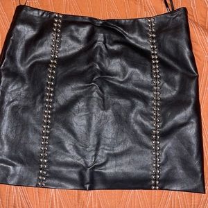 Leather skirt